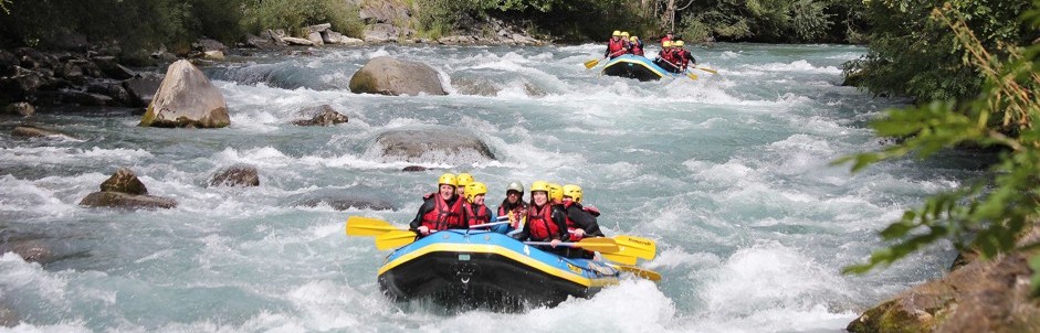 White Water Rafting in The Three Valleys, French Alps.