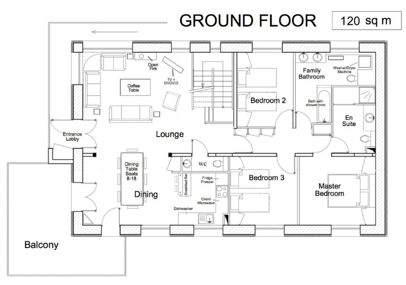 Chalet Champetre Ground Floor Plan